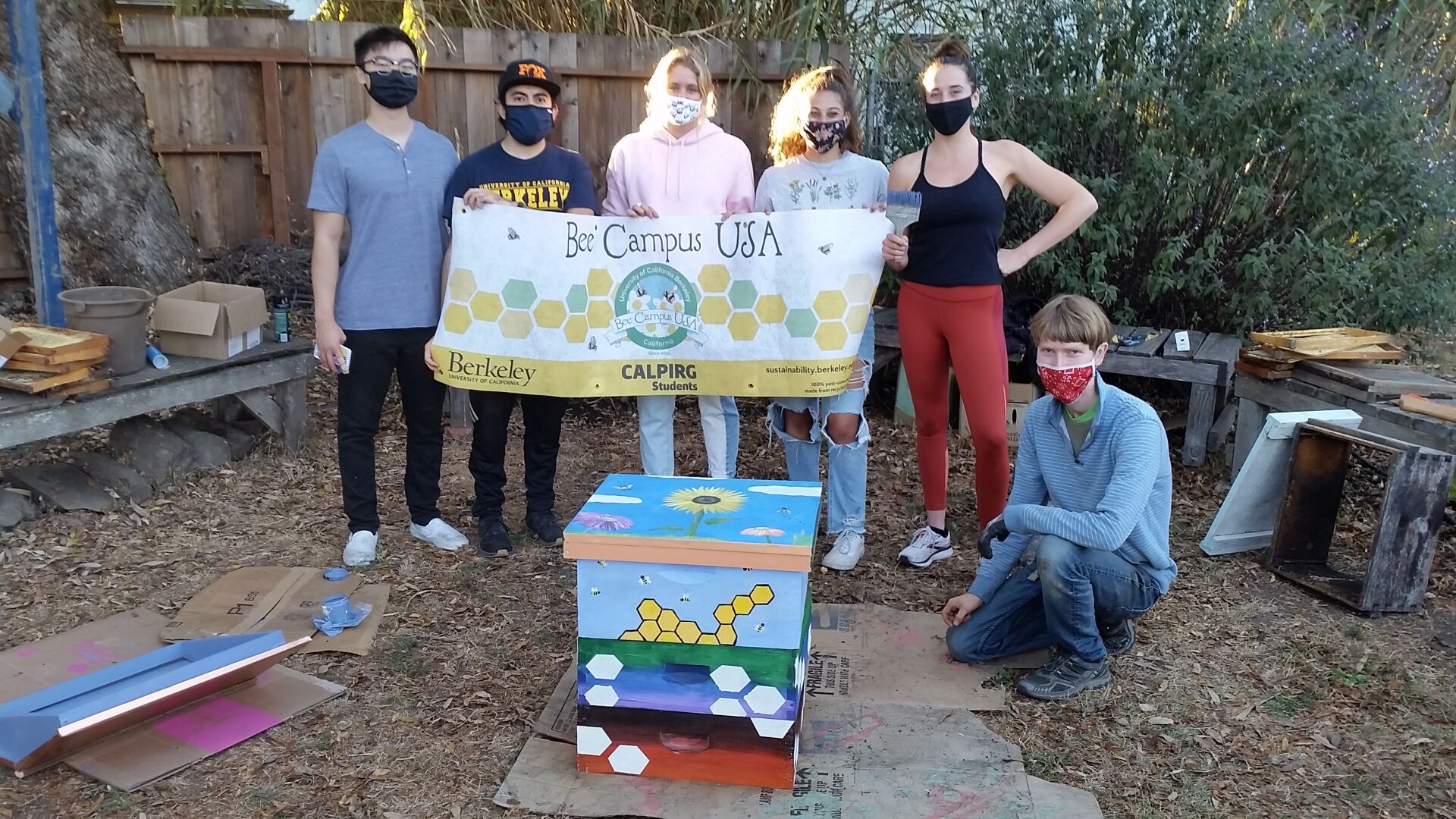 Bee hives at Roy Cloud in Redwood City